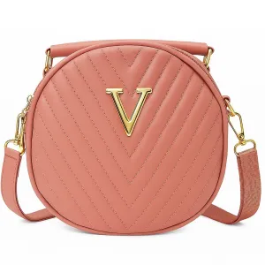 Trendy Sling Bag for Women Quilted Round Shape Crossbody Handbag with Stylish Finish