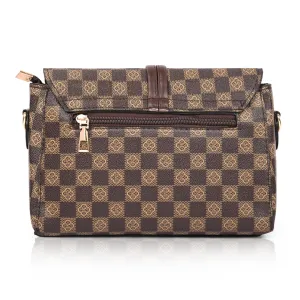 Women's Premium Monogram Sling Bag with Adjustable Strap and Buckle Design Ladies purse Handbag | Stylish Shoulder Bag | Gift for Women