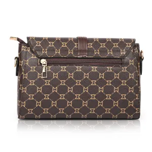 Women's Premium Monogram Sling Bag with Adjustable Strap and Buckle Design Ladies purse Handbag | Stylish Shoulder Bag | Gift for Women