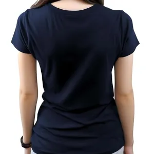 Women's Round Neck Butterfly Floral Graphic 100% Cotton Printed Regular fit Round Neck T-Shirt,