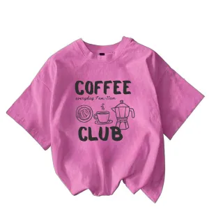 Women Short Sleeve Cotton Blend Oversize...