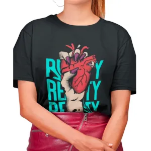 Women’s Oversized Stylish Graphic T-Shirt – 100% Cotton Printed Tee | Casual & Comfortable