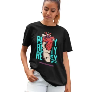 Women’s Oversized Stylish Graphic T-Shirt – 100% Cotton Printed Tee | Casual & Comfortable