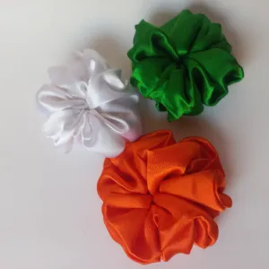 Tricolor Elastic Hair Scrunchies, Set of 2, for Girls, Women, Children Rubber Band  (Multicolor)