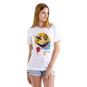 Women Short Sleeve Cotton Blend Oversized Printed Round Neck T-Shirt