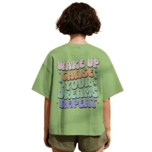 Women's 100% Cotton Oversized Half Sleev...