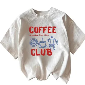 Women Short Sleeve Cotton Blend Oversized Printed Round Neck T-Shirt