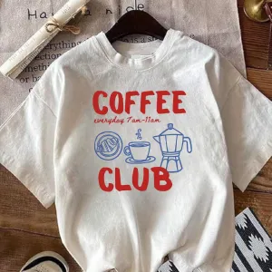 Women Short Sleeve Cotton Blend Oversized Printed Round Neck T-Shirt