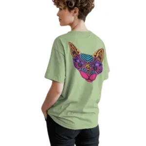 Women's Graphic Printed Cotton Short Sleeve Shirt