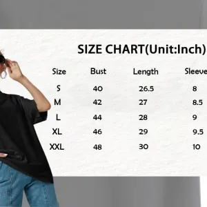 Women’s Oversized Stylish Graphic T-Shirt – 100% Cotton Printed Tee | Casual & Comfortable