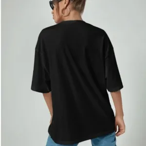 Daisy Wisdom Quote T-Shirt, Black Cotton, Short Sleeve Graphic Tee