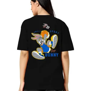 Stylish Graphic Tee for Women – 100% Cotton Printed T-Shirt