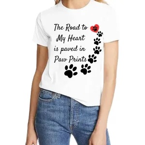 Pet Lover T-Shirt, The Road to My Heart...