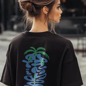 Women Boyfriend Cool Down Club Oversized T-Shirt