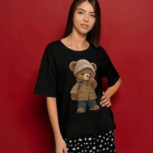 Women’s Oversize Cotton Tees I Printed Cotton T-Shirts I 100% Cotton Printed Tees