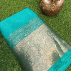 Designer Party Wear Saree Premium Hand W...