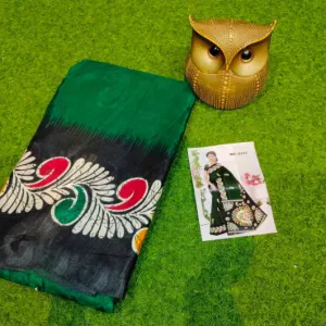 Designer Semi Pure Silk Saree with Blous...