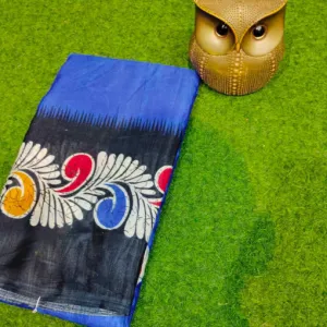 Semi Pure Silk Saree with Blouse Piece S...