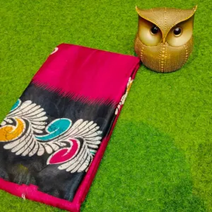 Designer Semi Pure Silk Saree Blouse Pie...