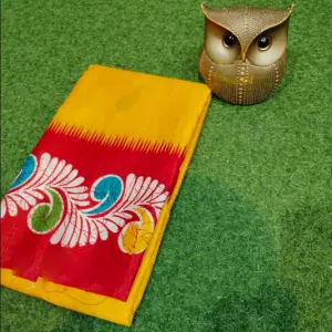 Soft Semi Pure Silk Saree with Blouse Pi...