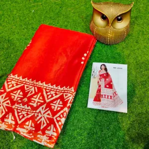 Elegant Semi Pure Silk Saree with Blouse...