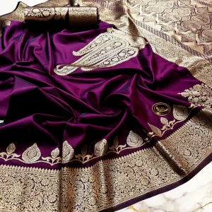 Exclusive Dual Tone Katan Silk Saree Pre...