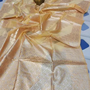 Party Ready Meenakari Organza Silk Saree Soft Lightweight Wear