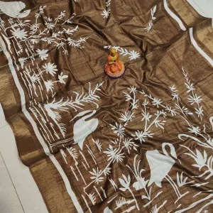 New Matka Slub Silk Saree Premium Soft F...