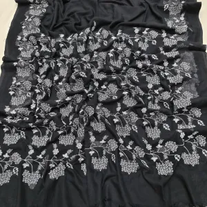 Premium Mul Cotton Saree Elegant Embroidery Work