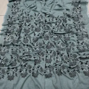 Exclusive Premium Mul Cotton Saree with Intricate Embroidery