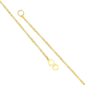 Single Layer BISCUITE DESIGNE Gold Plated Kan Chain for Women Brass Ear Thread