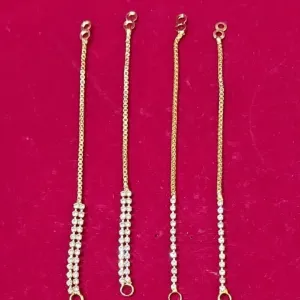 1&2 LAYER NUG COMBO gold Plated Kanchain Ear chain earcuff Ear Combo for Women