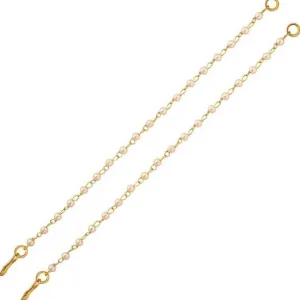 Gold Plated Ear Chain Traditional White pearl Kaan Chain