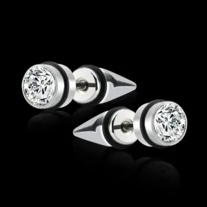Mens Jewellery Valentine Silver Black Bali Mens Earing For Men Boys / Boyfriend