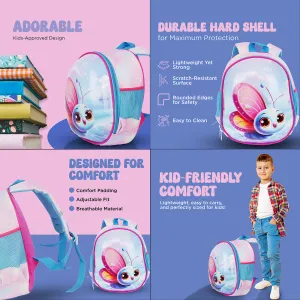 Kids Hard Shell School Backpack Cartoon Design Durable Build