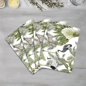 Handmade Wooden MDF Place mats Design Premium Printed of 4 Piece Dining Tablemat, Heat/Water Resistant Rectangular Placemats Size. 38 X 28 Centimeters