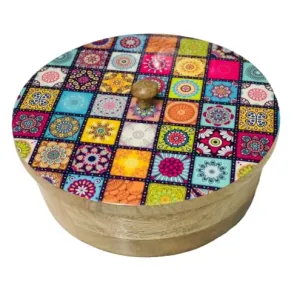 Wooden Chapati Casserole Hot Box