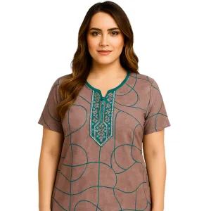 Women Alpine Nighty Cozy Feel Daily Nigh...