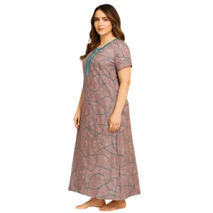 Women Alpine Nighty Cozy Feel Daily Night Dress