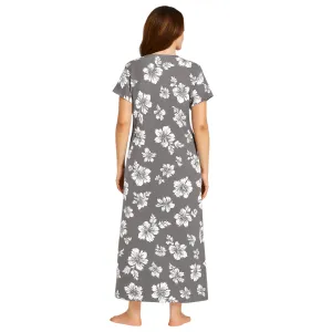 Women Alpine Nighty Elegant Design Soft Night Dress