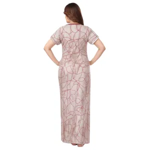 Women Alpine Nighty Lightweight Cotton Feel Night Dress