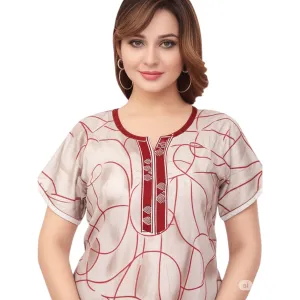 Women Alpine Nighty Lightweight Cotton Feel Night Dress