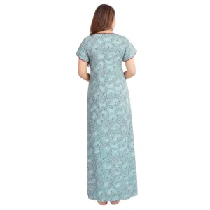 Women Alpine Nighty Stylish Print Regular Fit Sleepwear