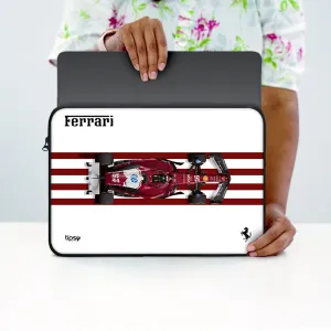 "CHARLES LECLERC # SCUDERIA FERRARI" Laptop Sleeves:Bold Modern Design for Every Size