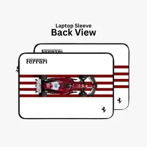 "CHARLES LECLERC # SCUDERIA FERRARI" Laptop Sleeves:Bold Modern Design for Every Size
