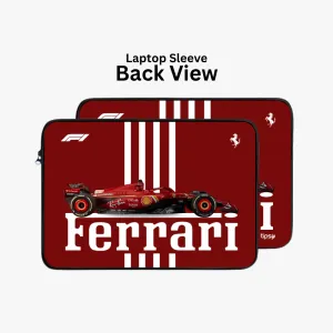 "ROSSO CORSA #SCUDERIA FERRARI" Laptop Sleeves:Bold Modern Design for Every Size