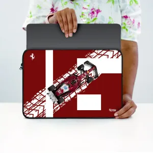 "RACING RED # SCUDERIA FERRARI" Laptop Sleeves:Bold Modern Design for Every Size
