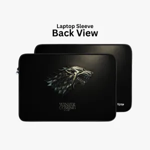 "HOUSE STARK # GAME OF THRONES" Laptop Sleeves:Bold Modern Design for Every Size
