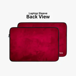 "Dark Red Abstract" Laptop Sleeves:Bold Modern Design for Every Size