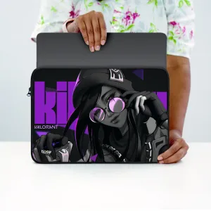 "KILLJOY :VALORANT GAMING" Laptop Sleeves:Bold Modern Design for Every Size